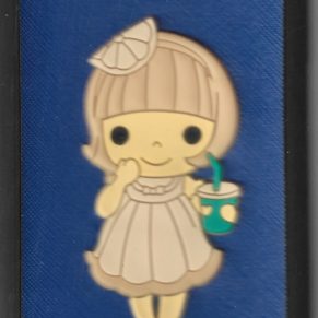 F3 - OPPO (Little Girl Cartoon Design Backround Blue Back Cover) (F3-OPPO(LittleGirlCartoonDesignBackroundBlueBackCover) )