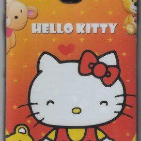 J6 - Samsung - Kitty (Cartoon Hello Kitty Orange Design Mobile Back Cover) (J6-Samsung-Kitty(CartoonHelloKittyOrangeDesignMobileBackCover) )