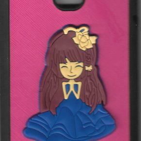 V7+ - VIVO (Cartoon Design Girl Mobile Back Cover) (V7+-VIVO(CartoonDesignGirlMobileBackCover) )