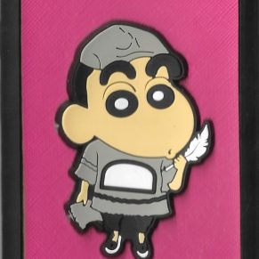 F3 - OPPO (Shinchan Design Backround Pink Back Cover) (F3-OPPO(ShinchanDesignBackroundPinkBackCover) )