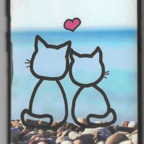 A10 - Samsung (Love Cats Design Back Cover) (A10-Samsung(LoveCatsDesignBackCover) )