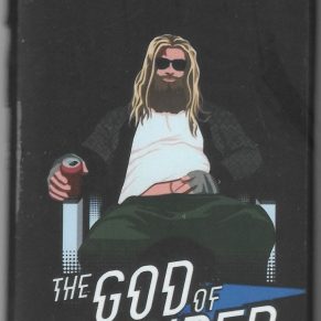 A10 - Samsung (The God of Thunder Black Back Cover) (A10-Samsung(TheGodofThunderBlackBackCover) )