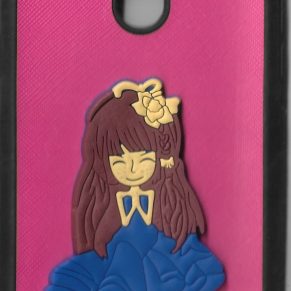 F7 - OPPO (Cartoon Little Girl Design Mobile Back Cover) (F7-OPPO(CartoonLittleGirlDesignMobileBackCover) )