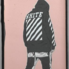 A9 - Samsung (Mens Alone Design White Back Cover) (A9-Samsung(MensAloneDesignWhiteBackCover) )
