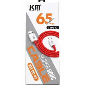 KM – 65W Type C - KM DC 45 - Super Vooc Cable - [10 Combo]