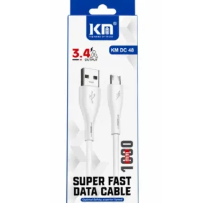 KM – 3.4A Output - KM DC 48 - Super Fast Data Cable - [10 Combo]