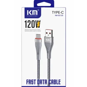 KM DC123 - Type-C 120W - Fast Data Cable - [Combo 10]